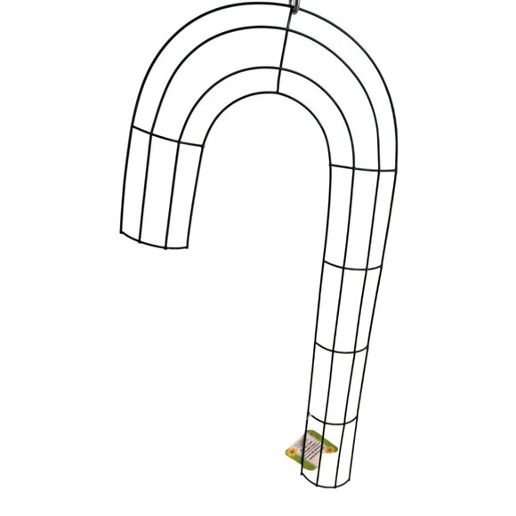 Candy Cane Wreath Form Black Metal Wire Frame For Crafting & DIY Projects Set o - Picture 1 of 4